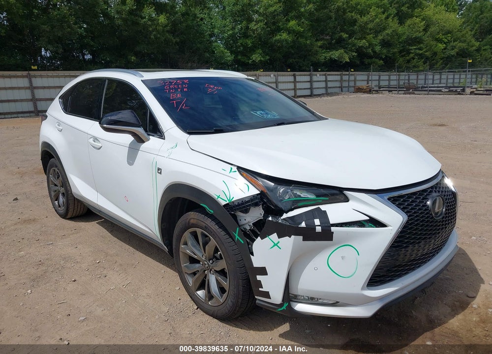 2016 LEXUS NX 200T F SPORT VIN: JTJBARBZXG2076228