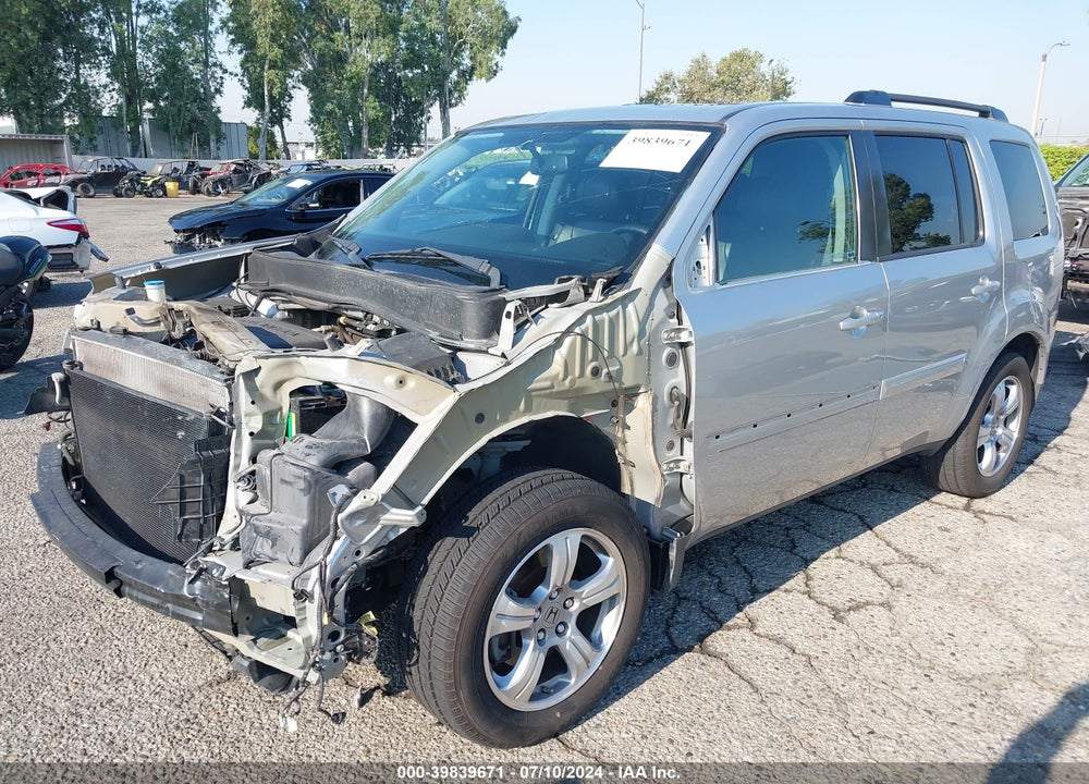 2013 HONDA PILOT EX-L VIN: 5FNYF3H62DB023587