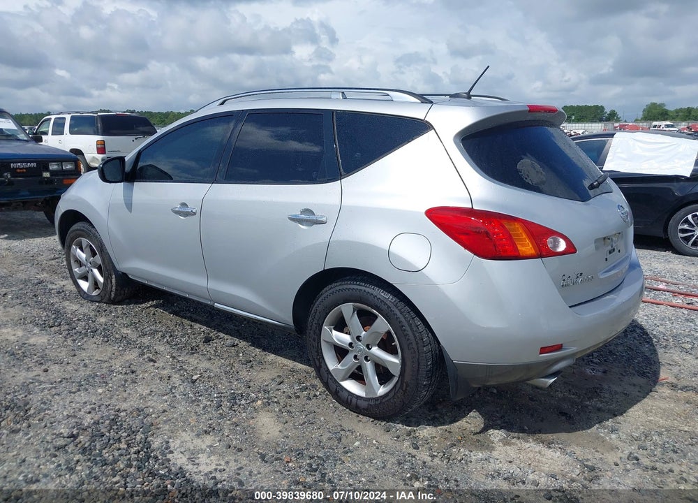 2009 NISSAN MURANO SL VIN: JN8AZ18W19W203115