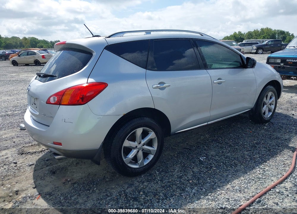 2009 NISSAN MURANO SL VIN: JN8AZ18W19W203115