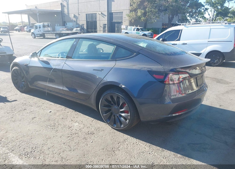 2023 TESLA MODEL 3 PERFORMANCE DUAL MOTOR ALL-WHEEL DRIVE VIN: 5YJ3E1ECXPF711000