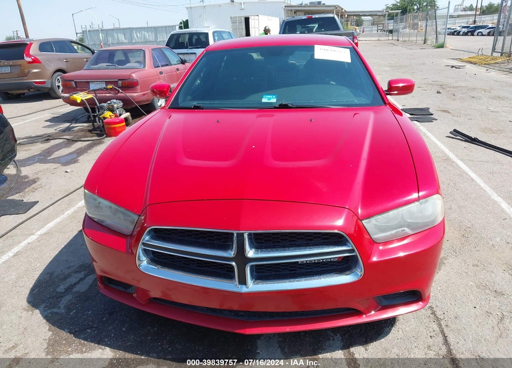 2012 DODGE CHARGER SE VIN: 2C3CDXBG6CH299874