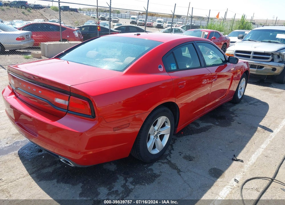 2012 DODGE CHARGER SE VIN: 2C3CDXBG6CH299874