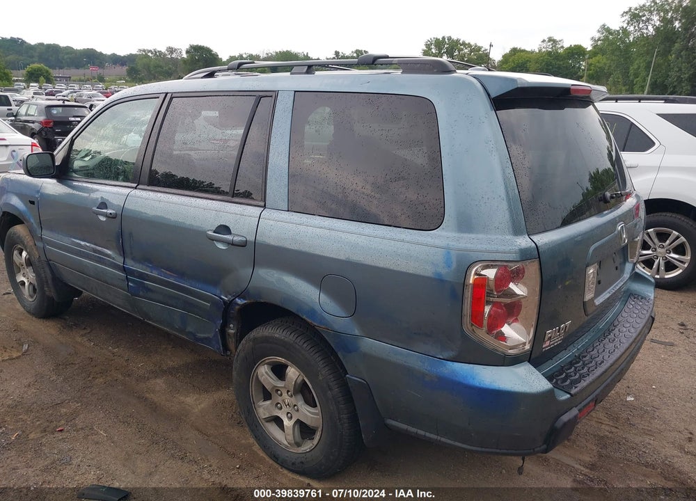 2007 HONDA PILOT EX-L VIN: 5FNYF286X7B008012