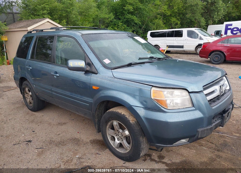 2007 HONDA PILOT EX-L VIN: 5FNYF286X7B008012
