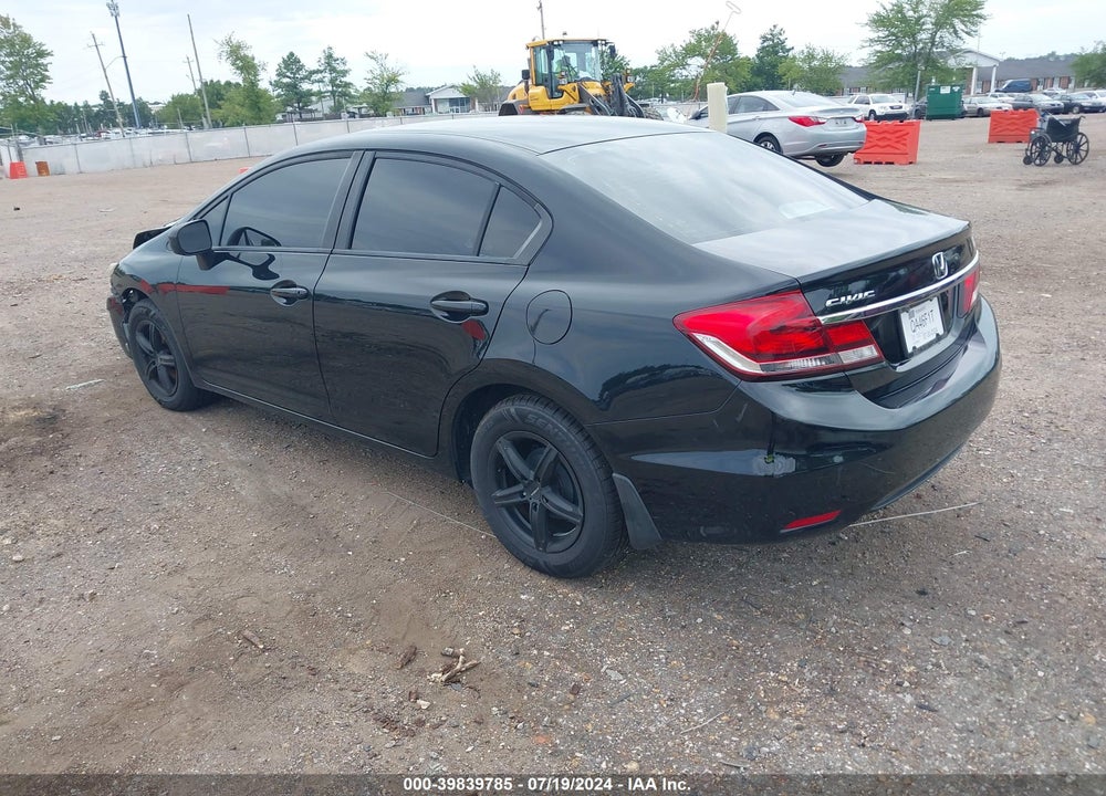 2014 HONDA CIVIC LX VIN: 19XFB2F57EE000398