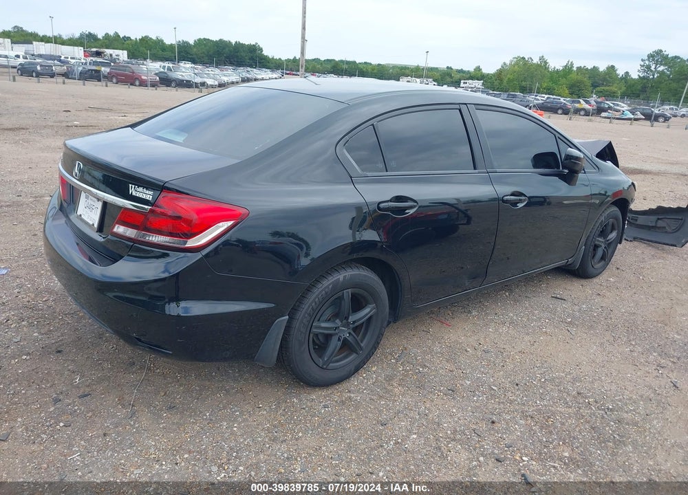 2014 HONDA CIVIC LX VIN: 19XFB2F57EE000398