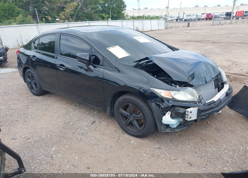 2014 HONDA CIVIC LX VIN: 19XFB2F57EE000398