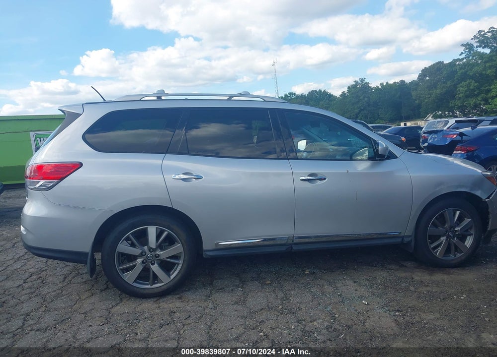 2014 NISSAN PATHFINDER PLATINUM VIN: 5N1AR2MM7EC721162