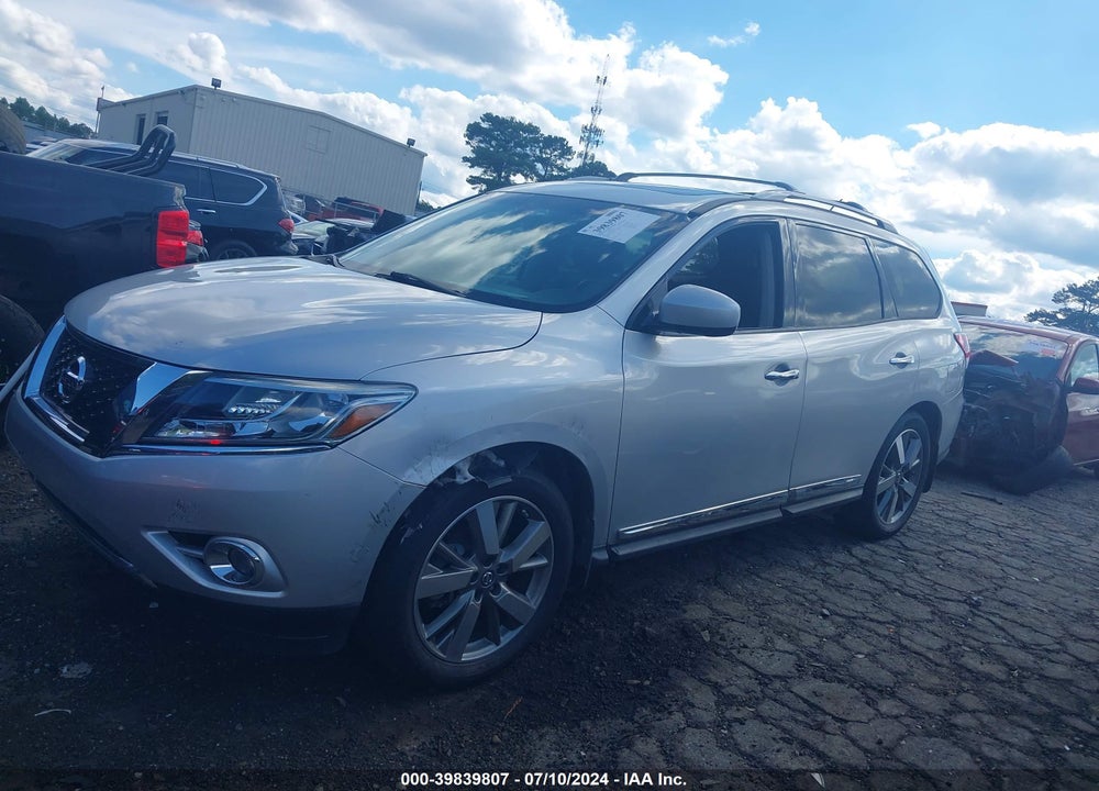 2014 NISSAN PATHFINDER PLATINUM VIN: 5N1AR2MM7EC721162