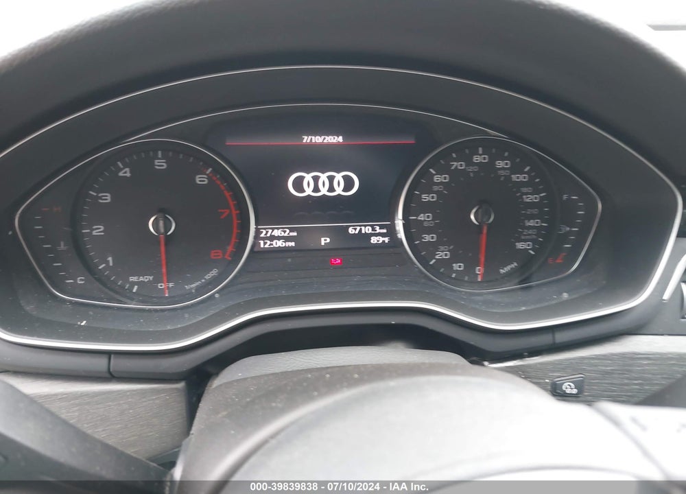 2020 AUDI A4 PREMIUM 45 TFSI QUATTRO S TRONIC VIN: WAUDNAF42LN011914