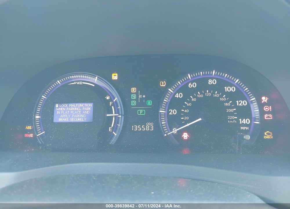 2010 LEXUS HS 250H PREMIUM VIN: JTHBB1BA8A2034500