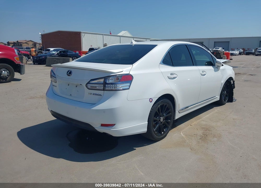 2010 LEXUS HS 250H PREMIUM VIN: JTHBB1BA8A2034500