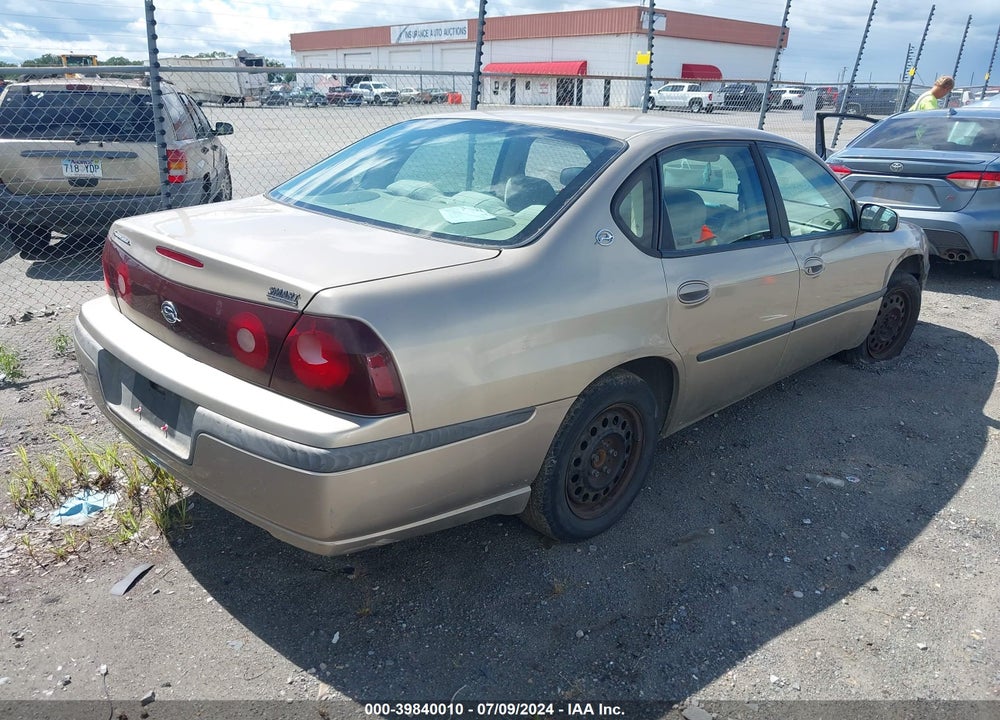 2001 CHEVROLET IMPALA VIN: 2G1WF52E219155373