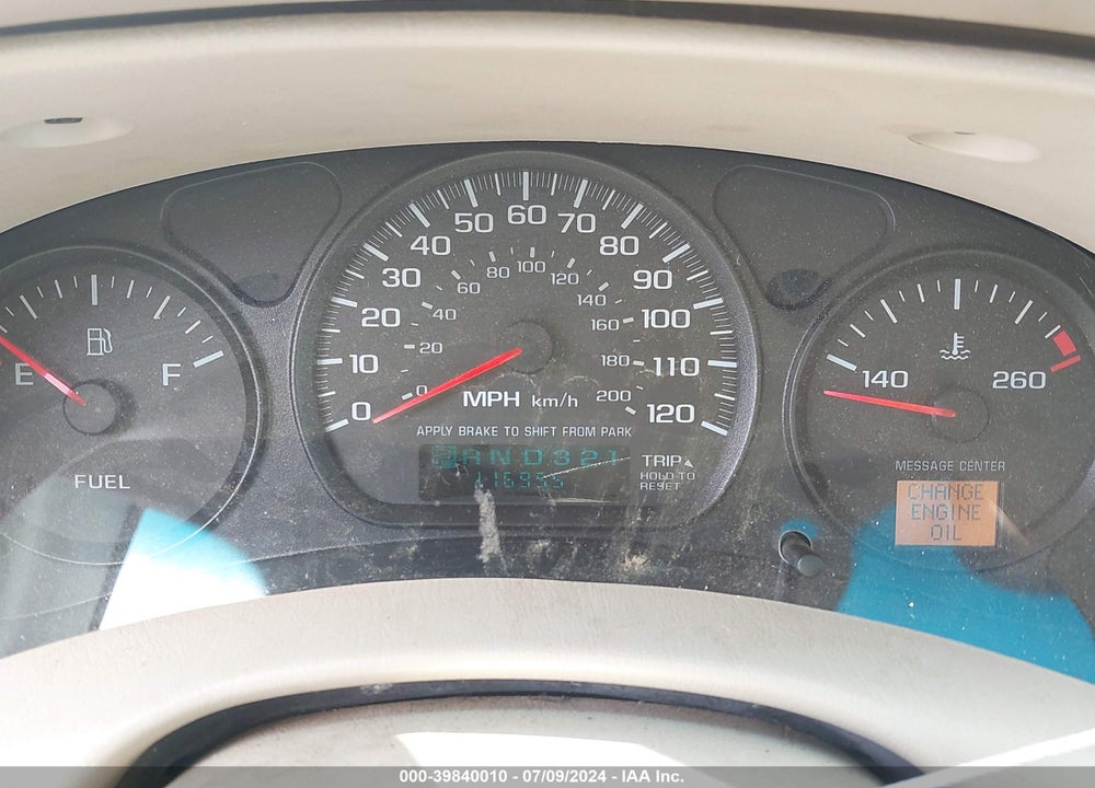 2001 CHEVROLET IMPALA VIN: 2G1WF52E219155373