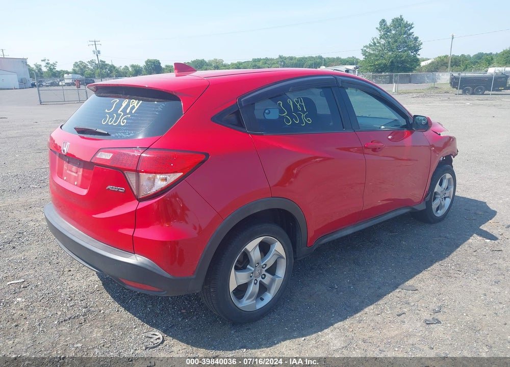 2016 HONDA HR-V LX VIN: 3CZRU6H35GM752761