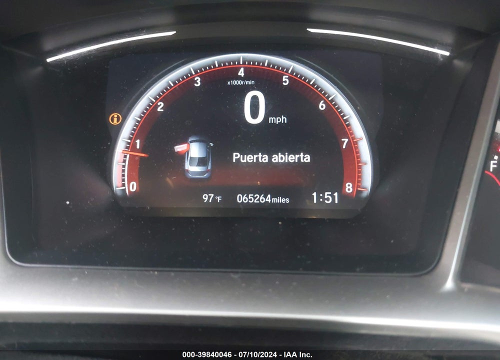 2019 HONDA CIVIC SPORT VIN: 19XFC2E80KE004474