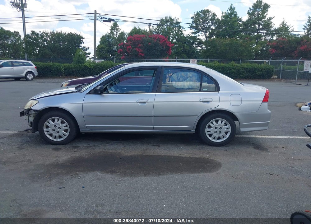 2005 HONDA CIVIC LX VIN: 2HGES16545H506430