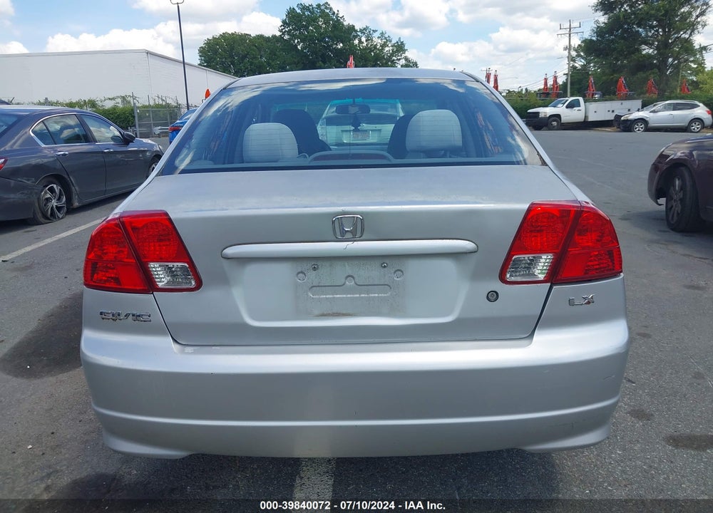 2005 HONDA CIVIC LX VIN: 2HGES16545H506430