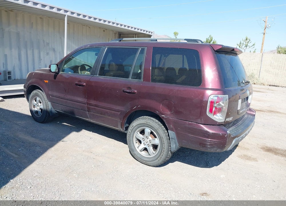 2007 HONDA PILOT EX-L VIN: 2HKYF18527H532144