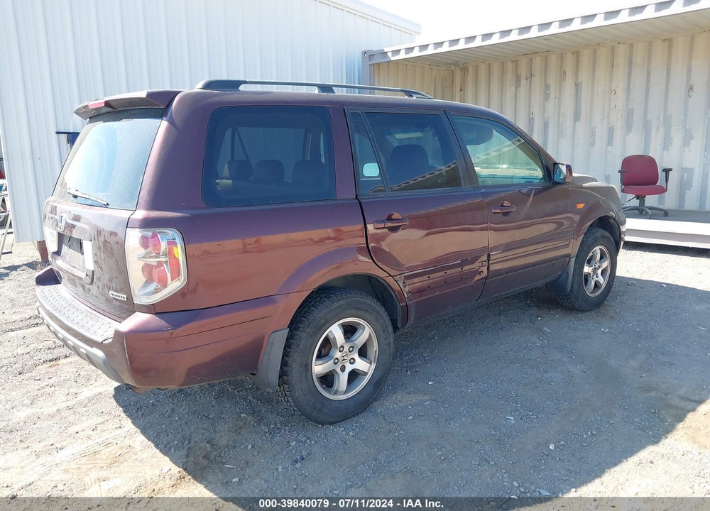 2007 HONDA PILOT EX-L VIN: 2HKYF18527H532144