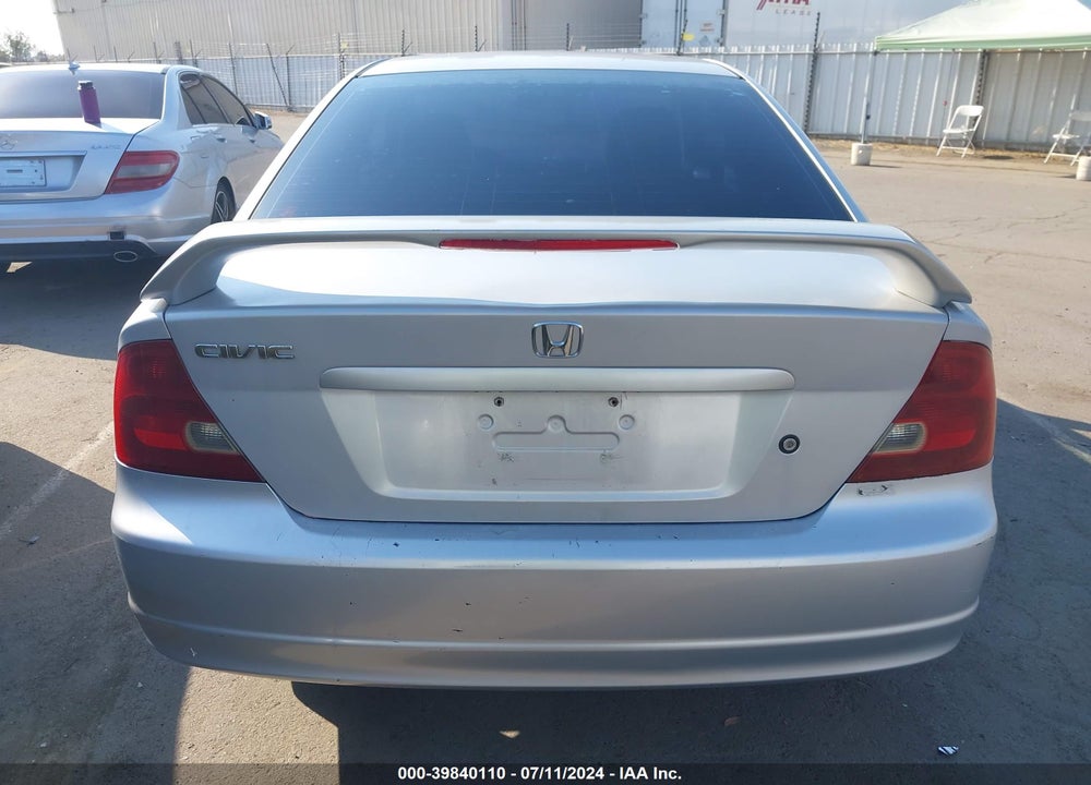 2001 HONDA CIVIC EX VIN: 1HGEM21901L073874
