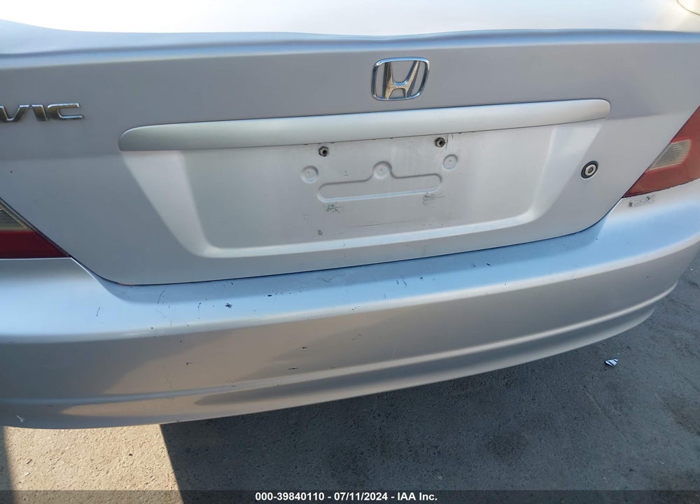 2001 HONDA CIVIC EX VIN: 1HGEM21901L073874