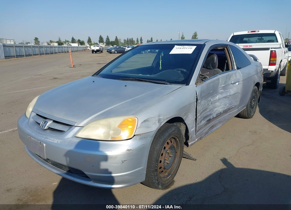 2001 HONDA CIVIC EX VIN: 1HGEM21901L073874