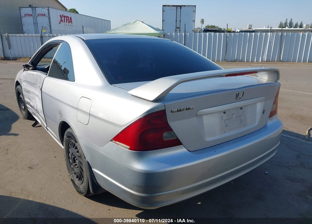2001 HONDA CIVIC EX VIN: 1HGEM21901L073874