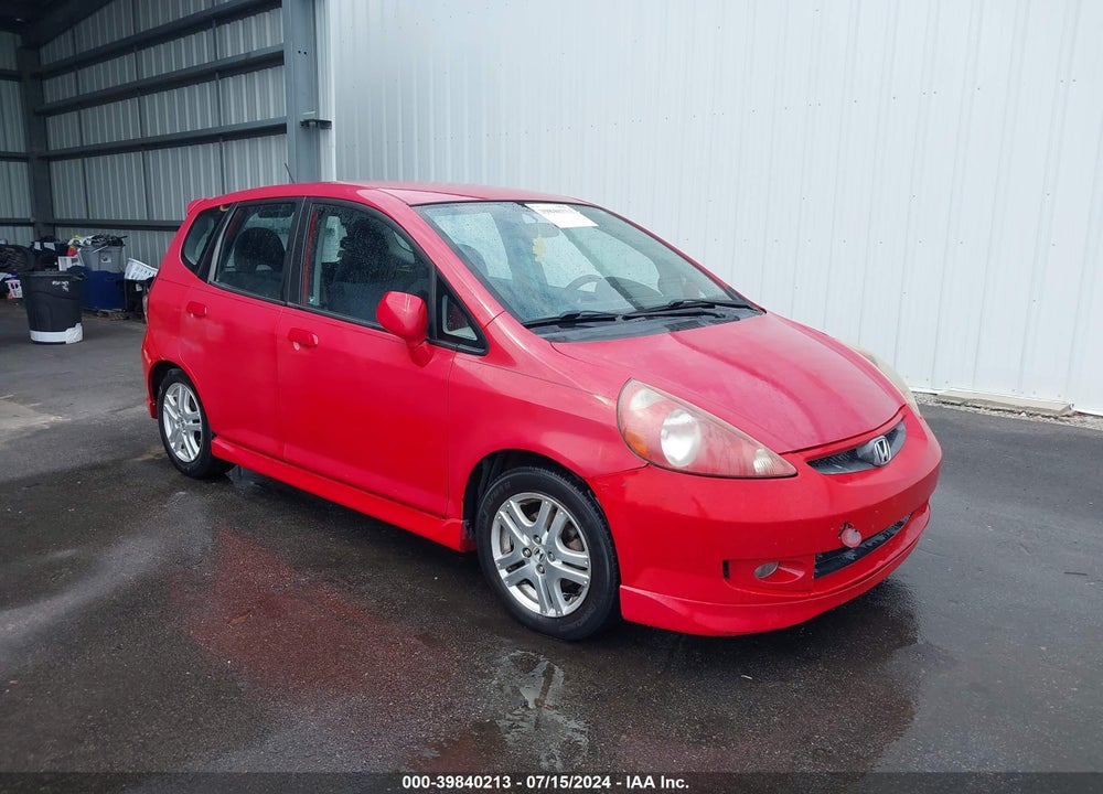 2007 HONDA FIT SPORT VIN: JHMGD38617S010806