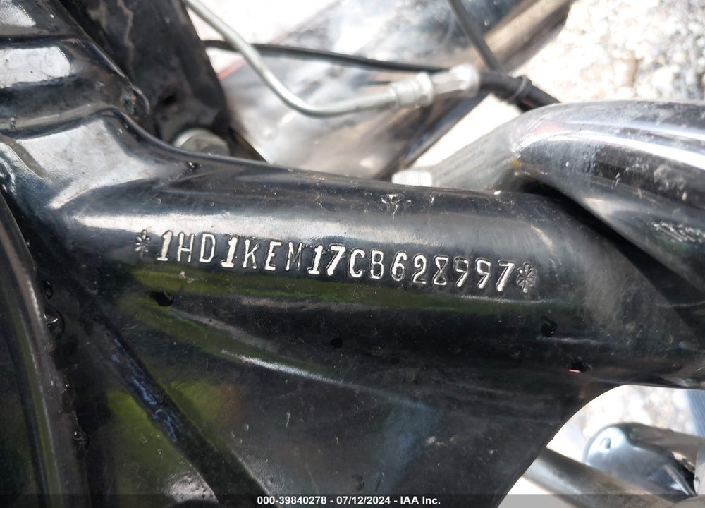 2012 HARLEY-DAVIDSON FLHTK ELECTRA GLIDE ULTRA LTD VIN: 1HD1KEM17CB628997