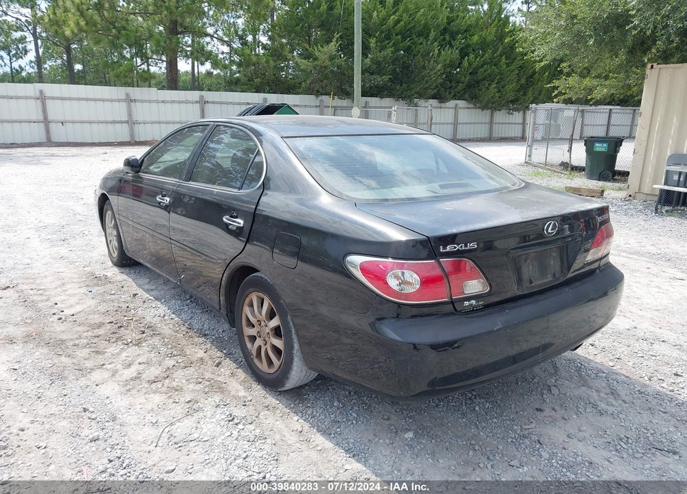 2003 LEXUS ES 300 VIN: JTHBF30G336002072