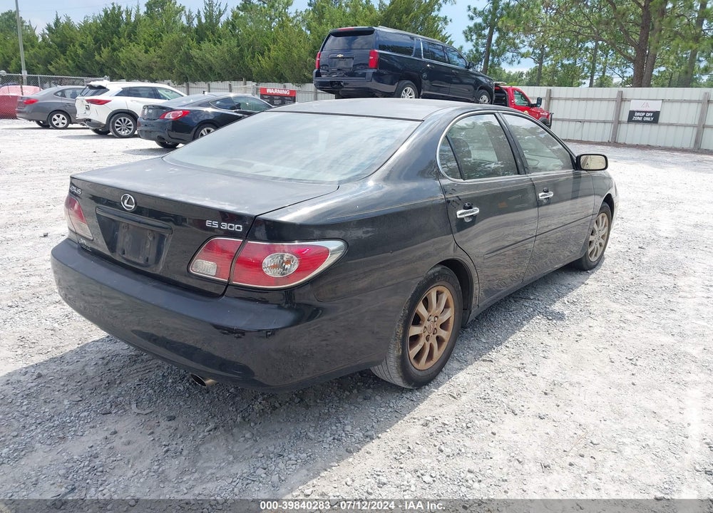 2003 LEXUS ES 300 VIN: JTHBF30G336002072
