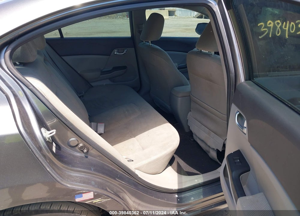 2012 HONDA CIVIC VIN: 2HGFB2F82CH312626