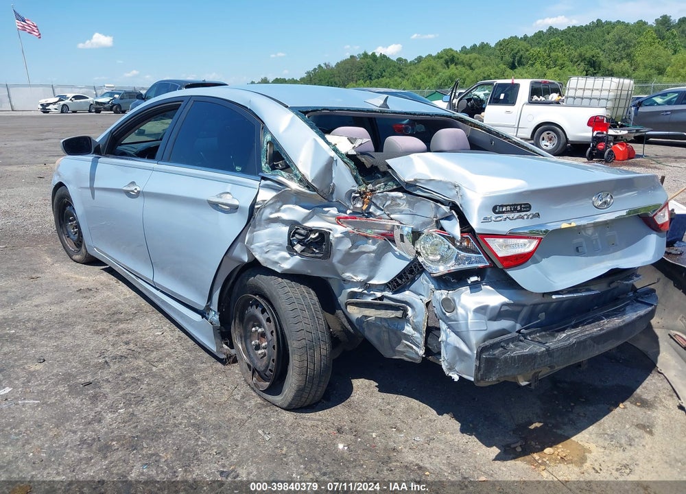 2012 HYUNDAI SONATA GLS VIN: 5NPEB4AC5CH498798