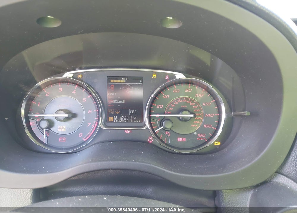 2017 SUBARU WRX STI LIMITED VIN: JF1VA2Z68H9820426