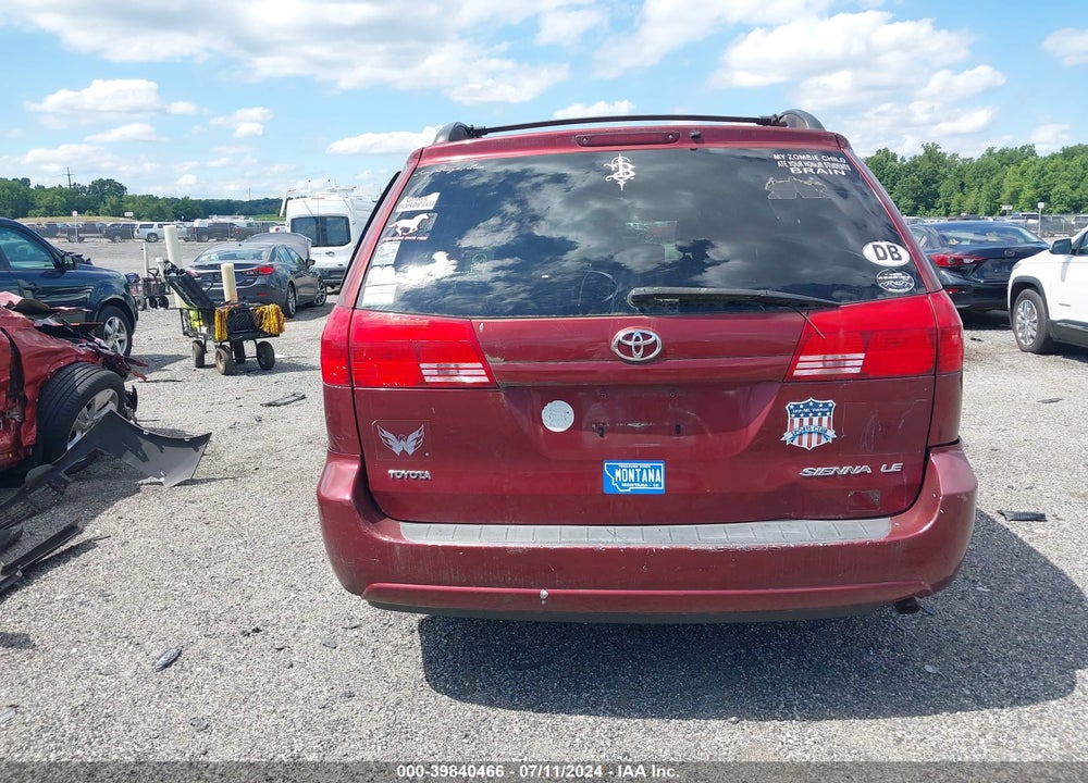 2004 TOYOTA SIENNA LE VIN: 5TDZA23CX4S053880