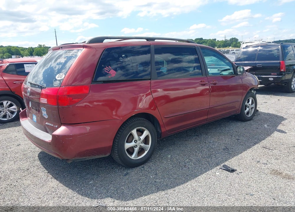 2004 TOYOTA SIENNA LE VIN: 5TDZA23CX4S053880