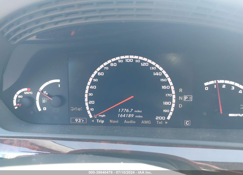 2009 MERCEDES-BENZ S63AMG VIN: WDDNG77X29A274813