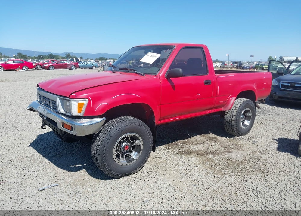 1991 TOYOTA PICKUP 1/2 TON SHT WHEELBASE DLX VIN: JT4RN01P3M0025503