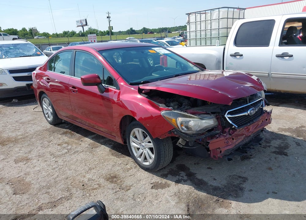 2015 SUBARU IMPREZA 2.0I PREMIUM VIN: JF1GJAC63FH010605