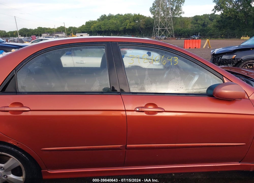 2007 KIA SPECTRA SX VIN: KNAFE121975007627