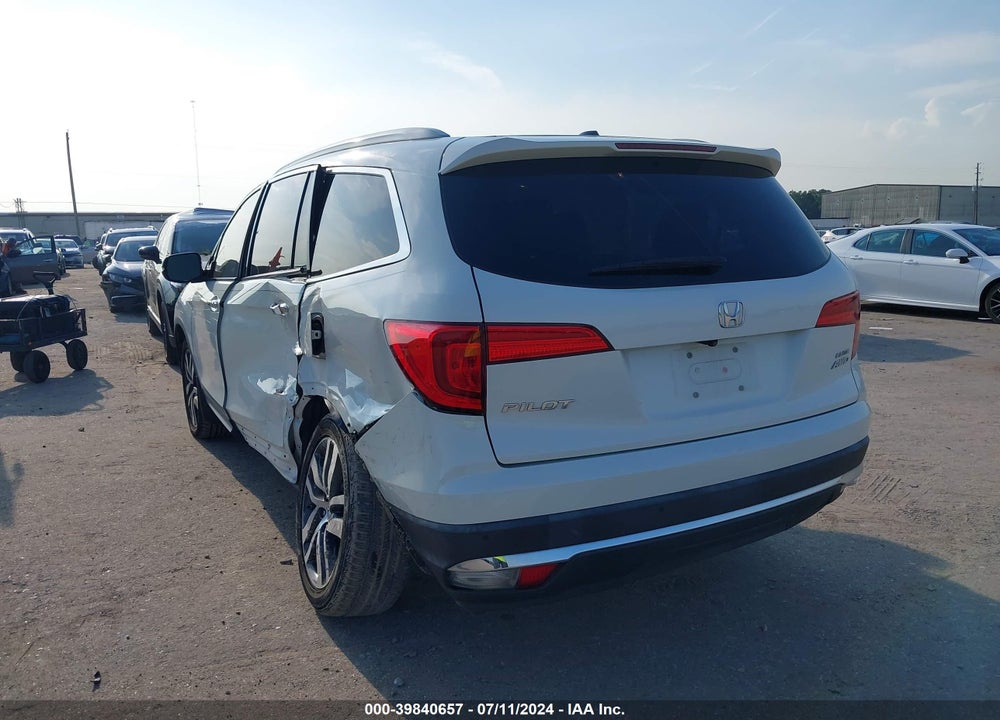 2017 HONDA PILOT ELITE VIN: 5FNYF6H08HB060372