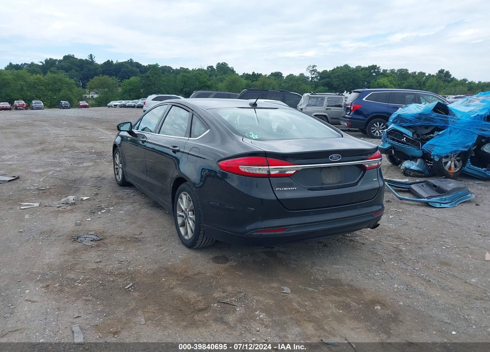 2017 FORD FUSION SE VIN: 3FA6P0H79HR390444