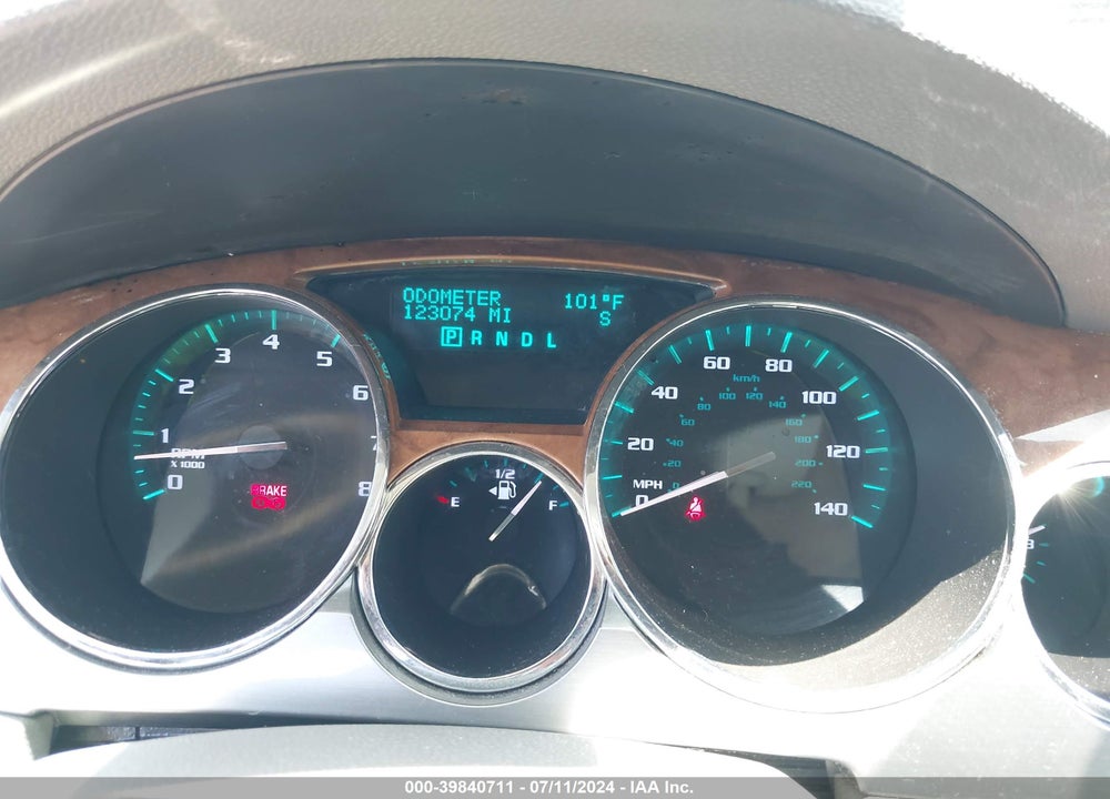 2012 BUICK ENCLAVE LEATHER VIN: 5GAKRCED9CJ255919