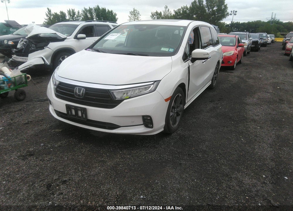 2022 HONDA ODYSSEY ELITE VIN: 5FNRL6H93NB007988