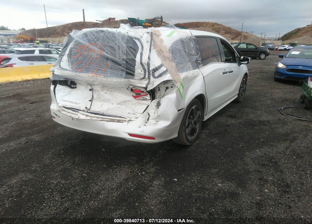 2022 HONDA ODYSSEY ELITE VIN: 5FNRL6H93NB007988
