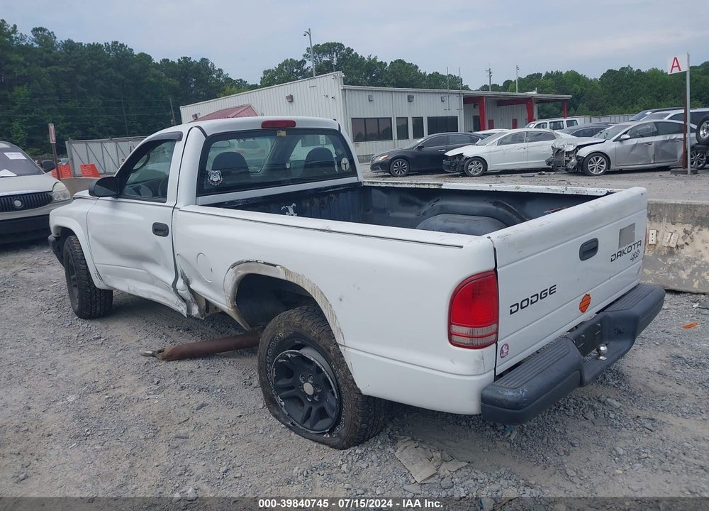 2004 DODGE DAKOTA VIN: 1D7FL16K34S573927
