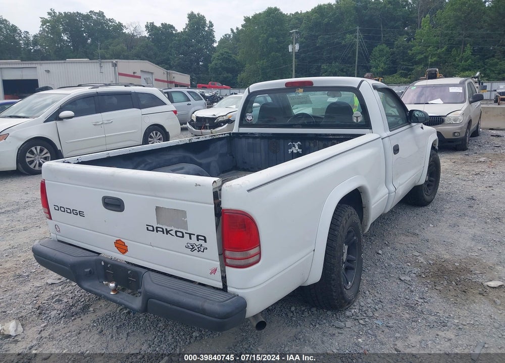 2004 DODGE DAKOTA VIN: 1D7FL16K34S573927
