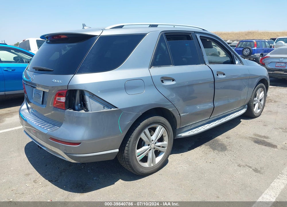 2013 MERCEDES-BENZ ML 350 4MATIC VIN: 4JGDA5HB4DA191628